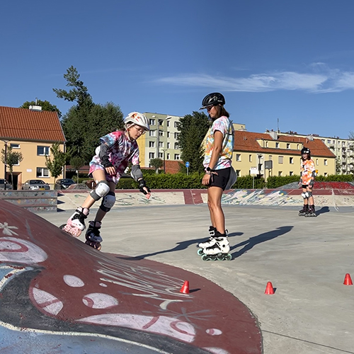 Nauka jazdy na rolkach w Olsztynie - Dzieci - Skatepark Gr. Średnia (R)